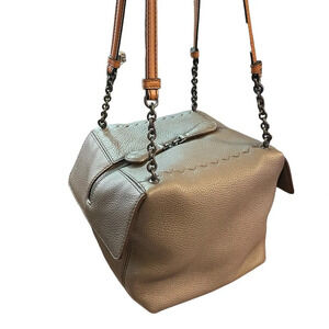 RARE Bottega Veneta Leather & Suede Cube Bag